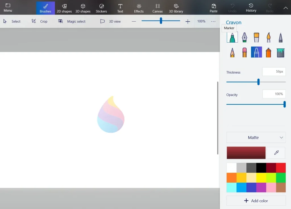 paint 3d screenshot